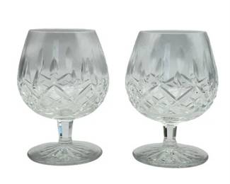 Lot 139   
Vintage Waterford Lismore Crystal Glass Brandy Footed Glasses (2ct)