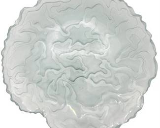 Lot 819   
Abstract Art Glass Crystal Centerpiece Dish