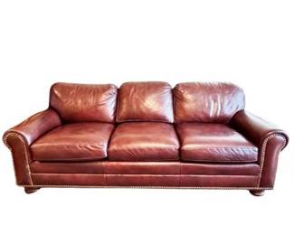 Lot 024-001  
Hancock & Moore Leather Full Size Sofa