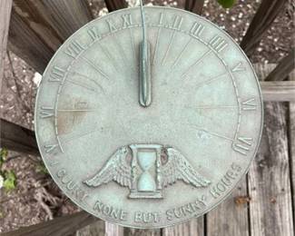Lot 500-001  
"Count None But The Sunny Hours", Sundial