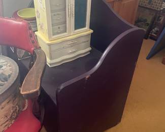 Purple toy chest/bench 