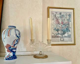 Art Deco candlestick holders / vases 