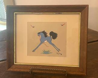 Merina Lujan - "Blue Horse" -circa 1960