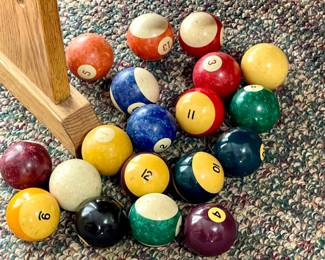 billiard balls - 1950s