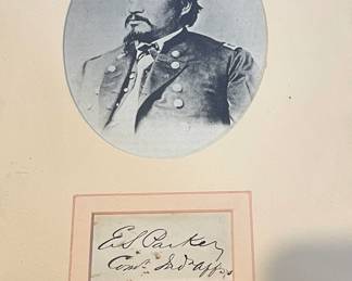 Ely Samuel Parker (1828-1895) Seneca Chief and Federal Commissioner on Native American Affairs 