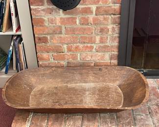 Hand-carved dough bowl 