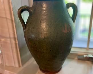 Glazed Mediterranean Olive Jar - circa 1890 