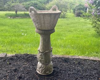 cast stone garden pedestal  