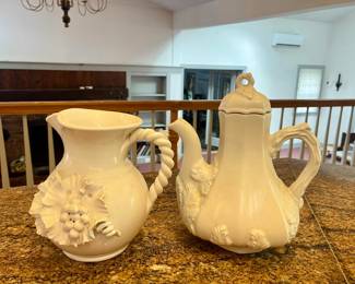 Red Cliff Ironstone teapot / pitcher 