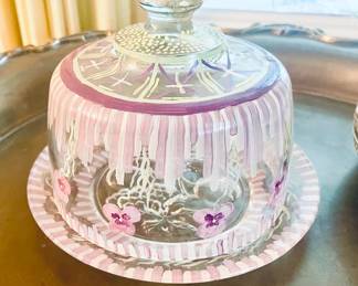 MacKenzie- Childs butter/cheese dish 