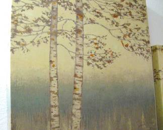 Birch Trees Landscape on Canvas