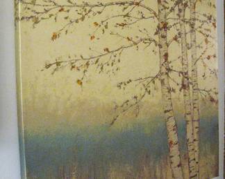 Birch Trees Landscape on Canvas