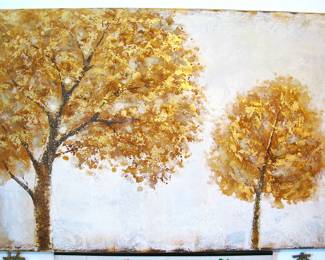 Pier 1 Imports Golden Trees on Canvas Extra Large