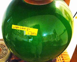 Oriental 17" Diameter Glass Globe Lamps - Very Unique