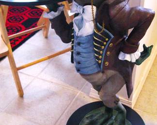 Frog Butler With Side Table Drink Tray