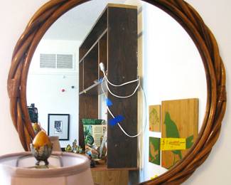 Bamboo Round Mirrors