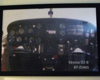 Framed Cessna Cockpit