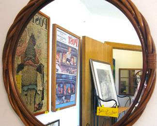 Bamboo Round Mirrors