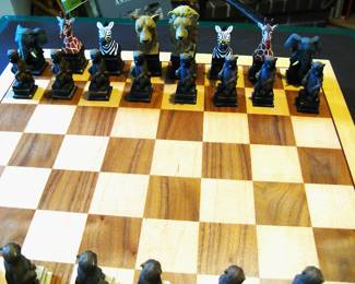 Wild Animals of Africa Ben Homer Chess Set