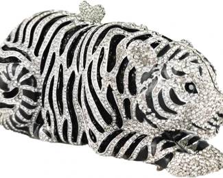 Swarovski Crystal Tiger Clutch