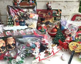 We found lots of boxes full of antique holiday treasures