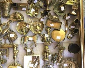 Antique english pixie and gnome figurine collection, and much more