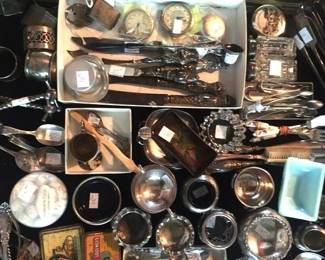 Sterling Silver, Silverplate and tiny treasures