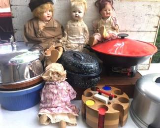 Antique to mid century to contemporary....I had this wok in green when I was in college