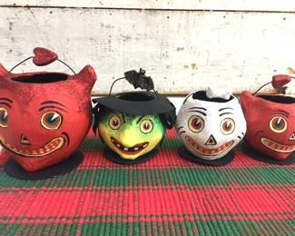 Vintage Department 56 holiday candy container/lanterns