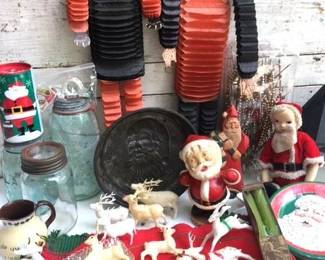 Herd of reindeer, bobble head santa and more