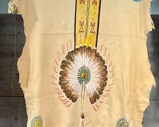 Native American Painted Hide