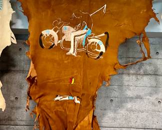 Native American Painted Hide