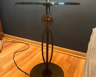 Floor lamp with table