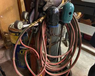 Acetaline Tanks and equipment lot