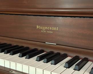 Stuyvesant upright baby grand piano, with new pipes