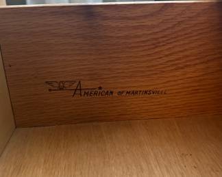 American of Martinsville 3 drawer, 2 door dresser