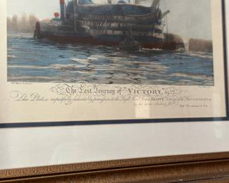 'The Last Journey of Victory' framed Art