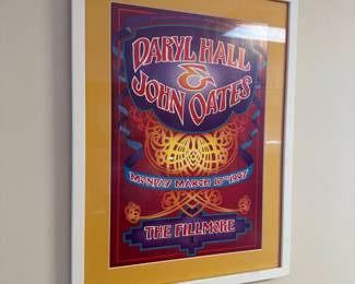 Hall & Oates 1997 Fillmore Concert Poster 