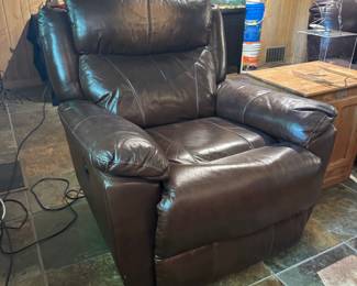 Electric leather recliner 