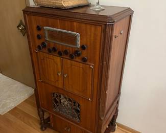 Antique Magnavox Radio and Turntable