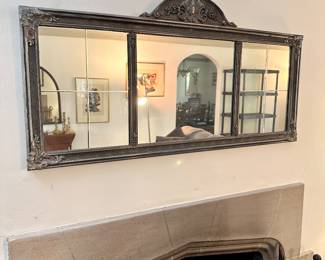 3 panel mantel or buffet antique mirror.