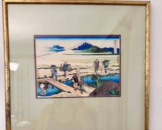 Japanese wood block print.