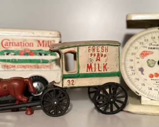 1955 Tonka Carnation milk pressed steel metro truck.