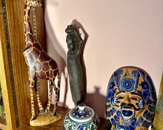 Many unusual decor pieces from around the world!
