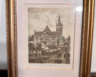 Antique etching.