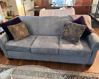 One of two like new sofas.