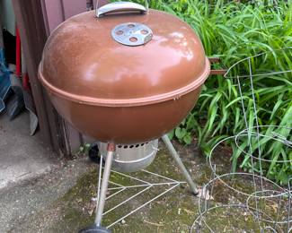 Copper Weber grill.