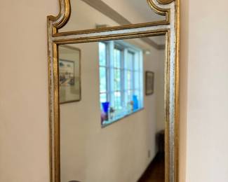 Beautiful gold and silver mirror.