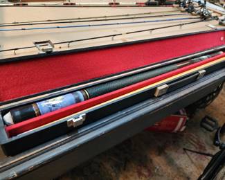 Several terrific POOL CUE STICKS