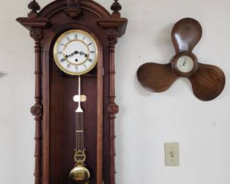 Lovely key-wind wall clock